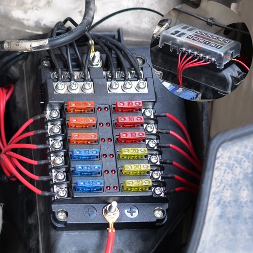 Way blade fuse box - 12,