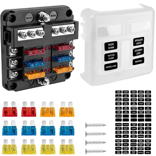 Way fuse block 12v - 6,