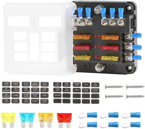 Way fuse block with negative - fuse,