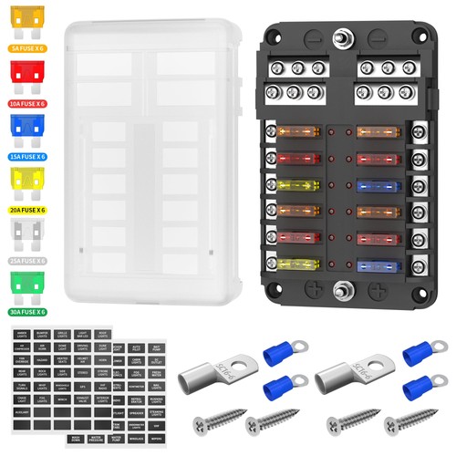 Circuit fuse block - circuit, led