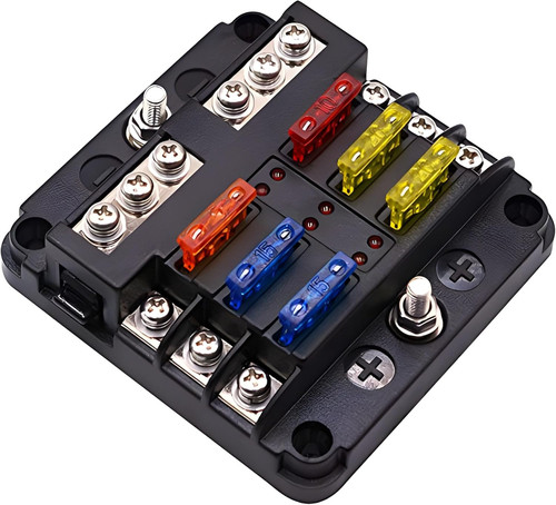Way blade fuse - block, with