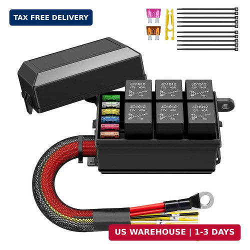 12v fuse relay box way - 12v,